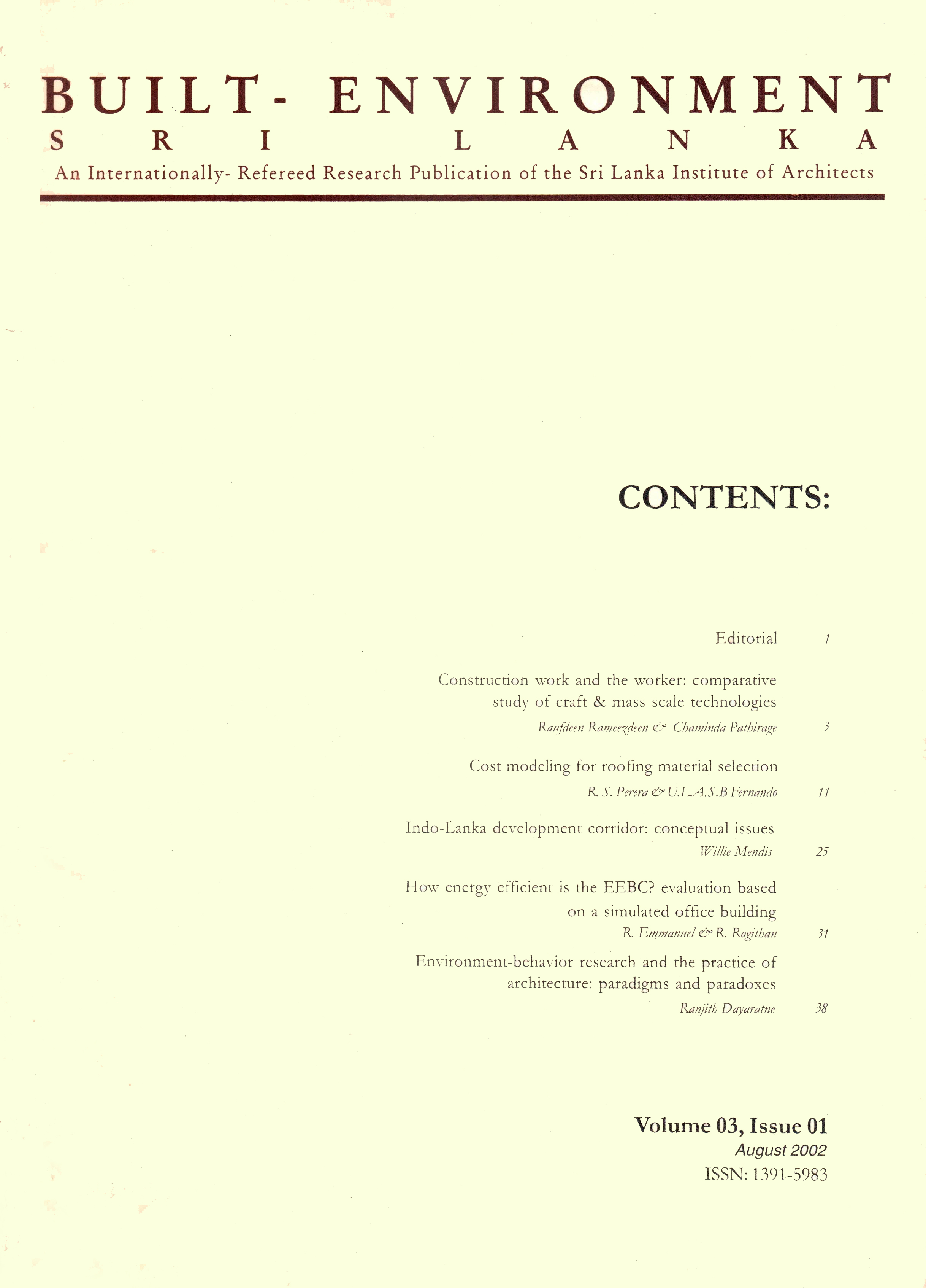 Built Environment Design