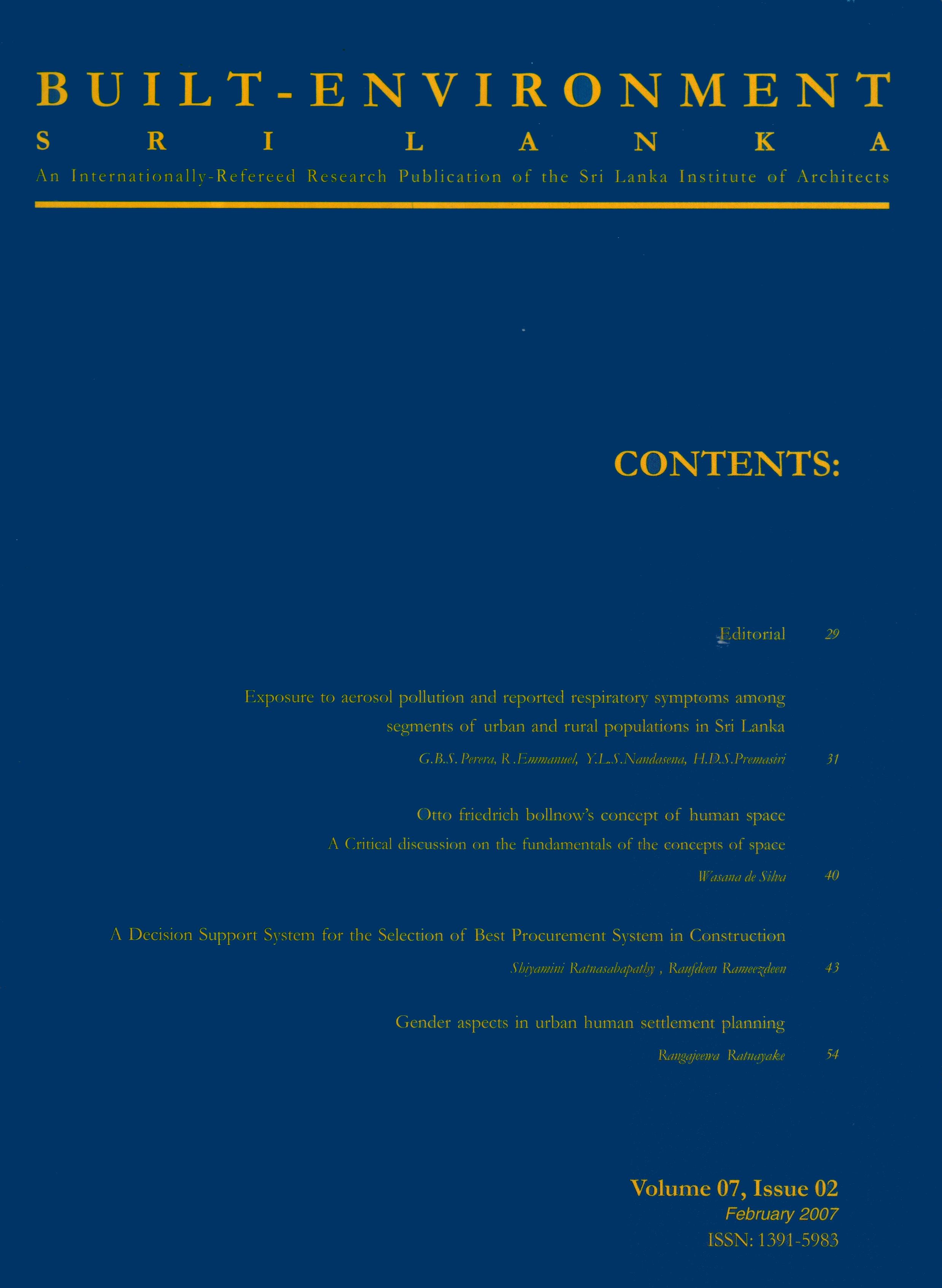 Built Environment Design