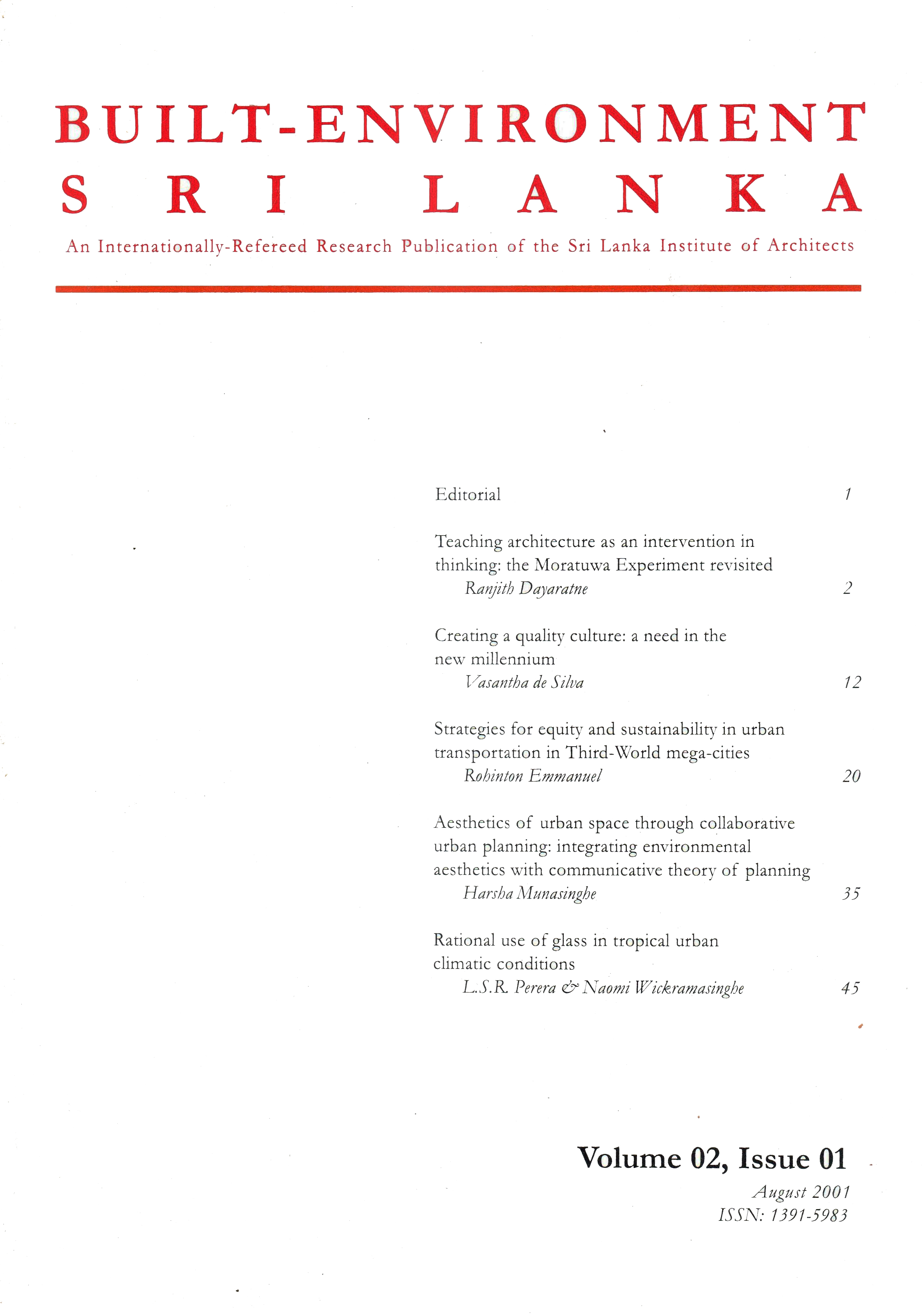 Built Environment Design